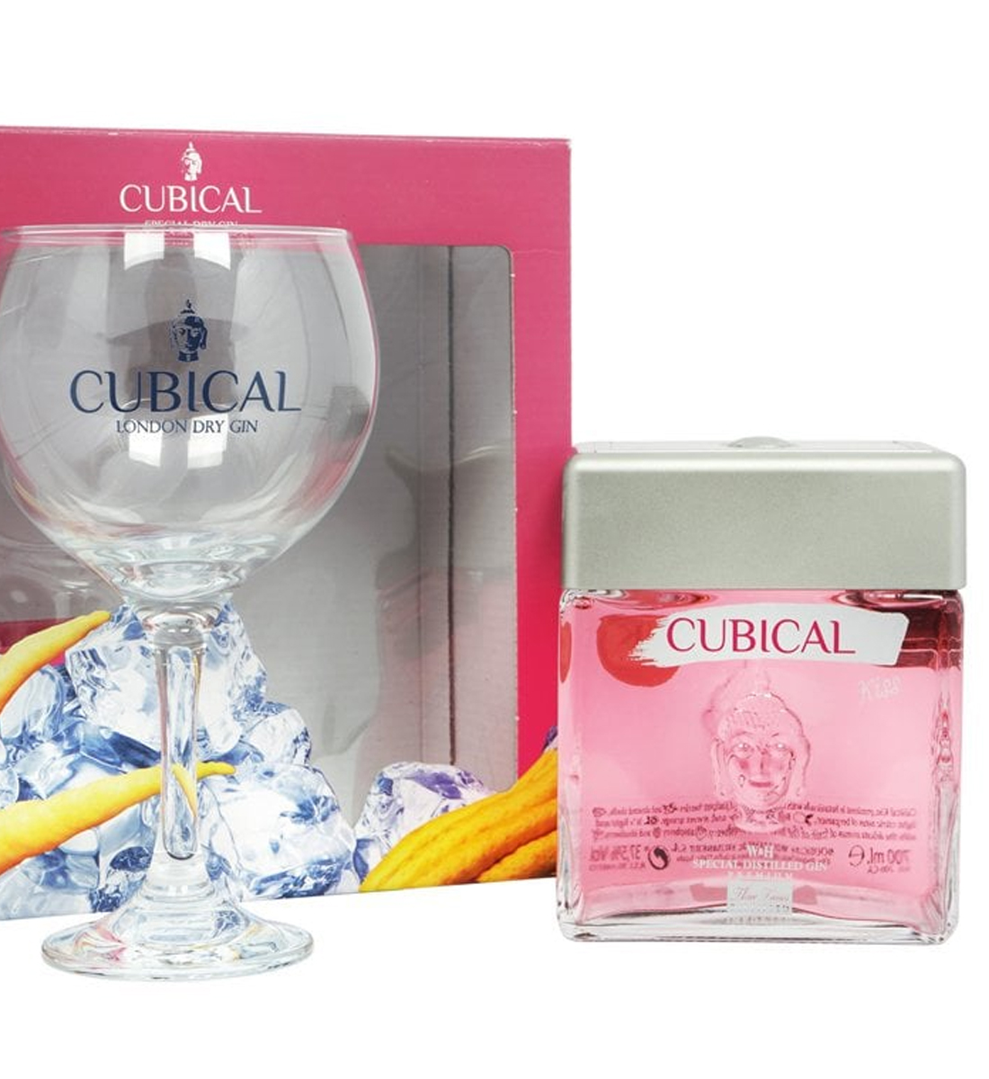 Gin Cubical Kiss Gift Set 0.7L 0.7L